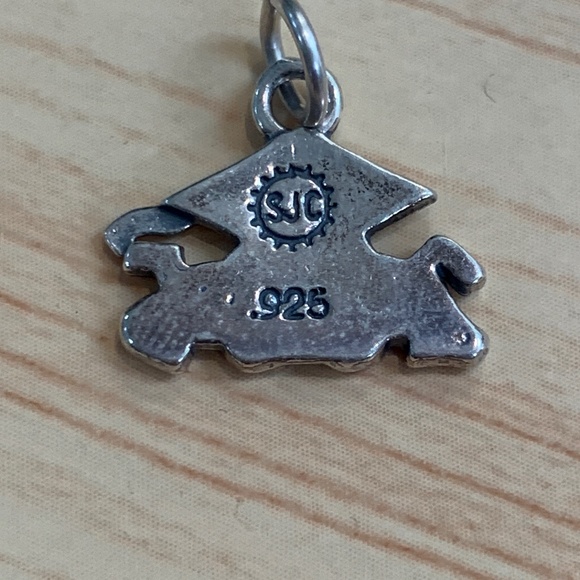 .925 2002 Graduation Sterling Silver Jewelry Charm - Picture 3 of 4